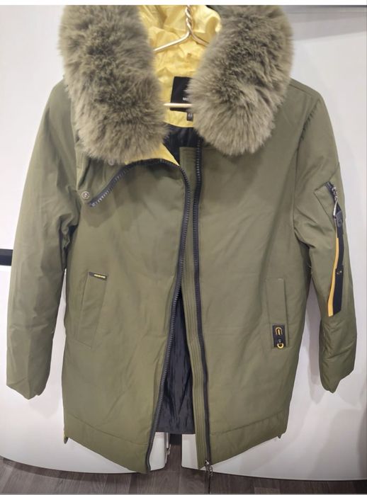 Продам куртку пальто женская зима с опушкой