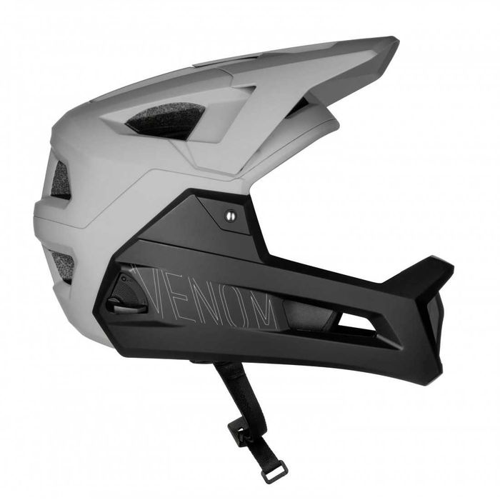 Casca Full Face integrala Force Venom Downhill cu protectie de barbie detasabila 55-58cm