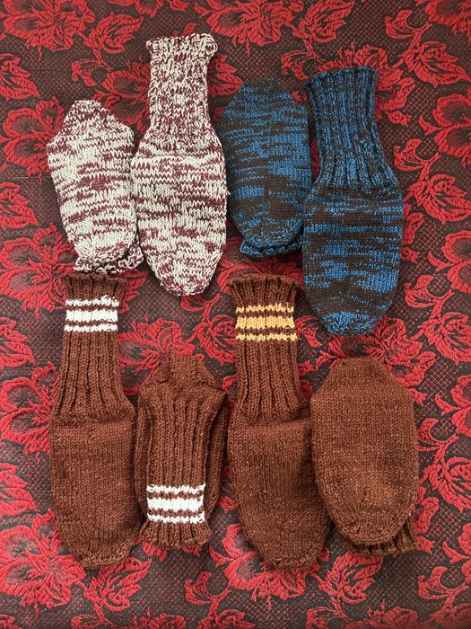 Вълнени чорапи - ръчно плетени