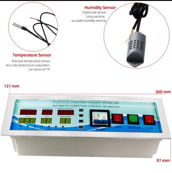 Регулятор температуры климат контроль инкубтор теплица XM 18 G