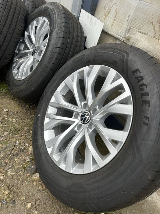 Jante aliaj Touareg 3 CR7 5x112 r18 et25 8j 235 65 r18 vara goodyear
