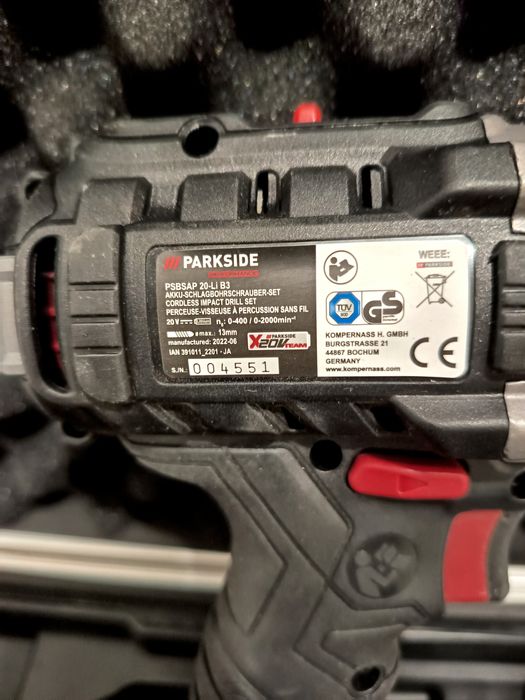Ударни безчеткови винтоверти 20 V Parkside/Парксайд
