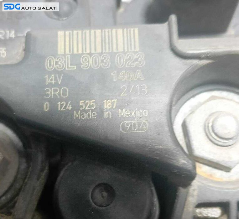 Alternator 140A 14V Skoda Octavia 2 1.6 2.0 TDI 2008 - 2013 Cod 03L903023, 0124525187 [MX0672]