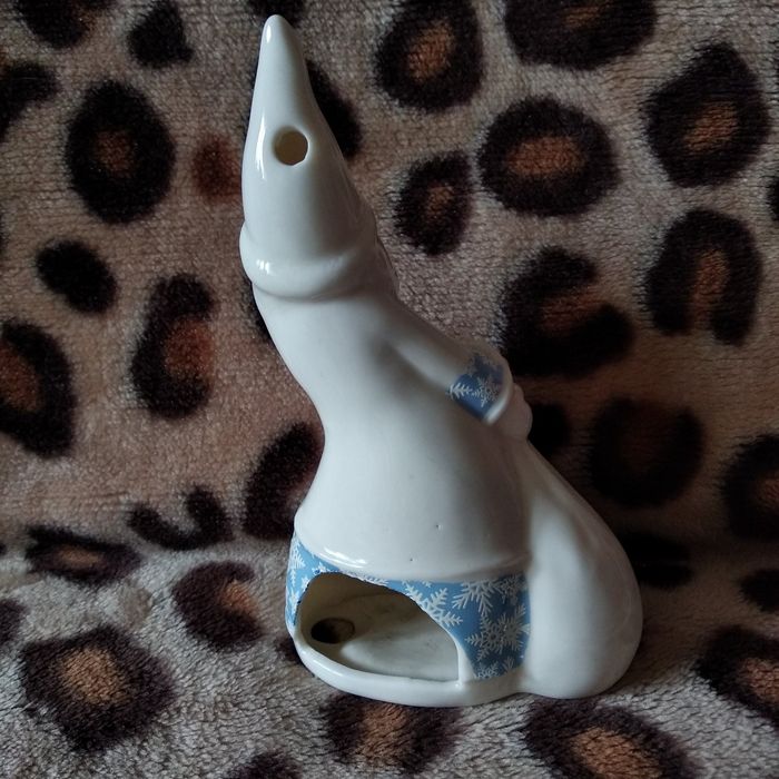 Дед мороз керамический. Подсвечник