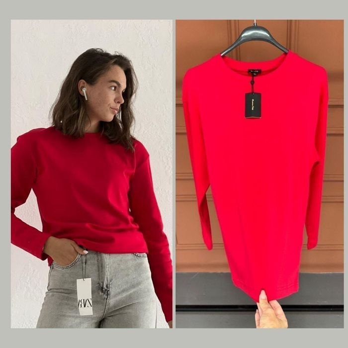 Лонгслив из 100% хлопка Massimo Dutti