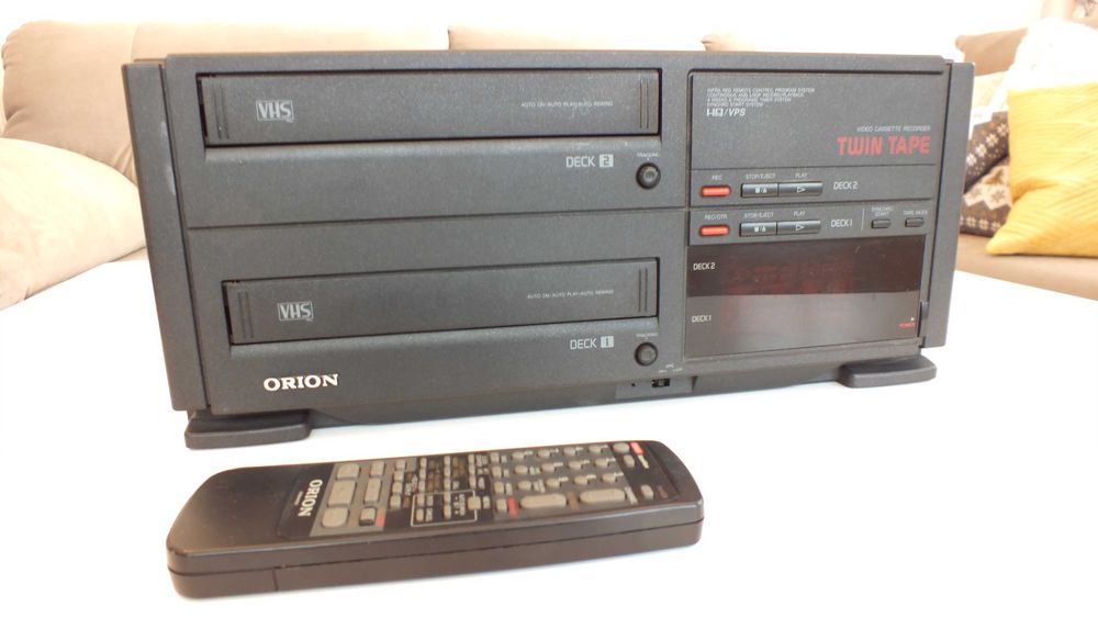 Videorecorder Toshiba V-855G 7 Heads Hi-Fi, Orion Twin Tape TT-112.