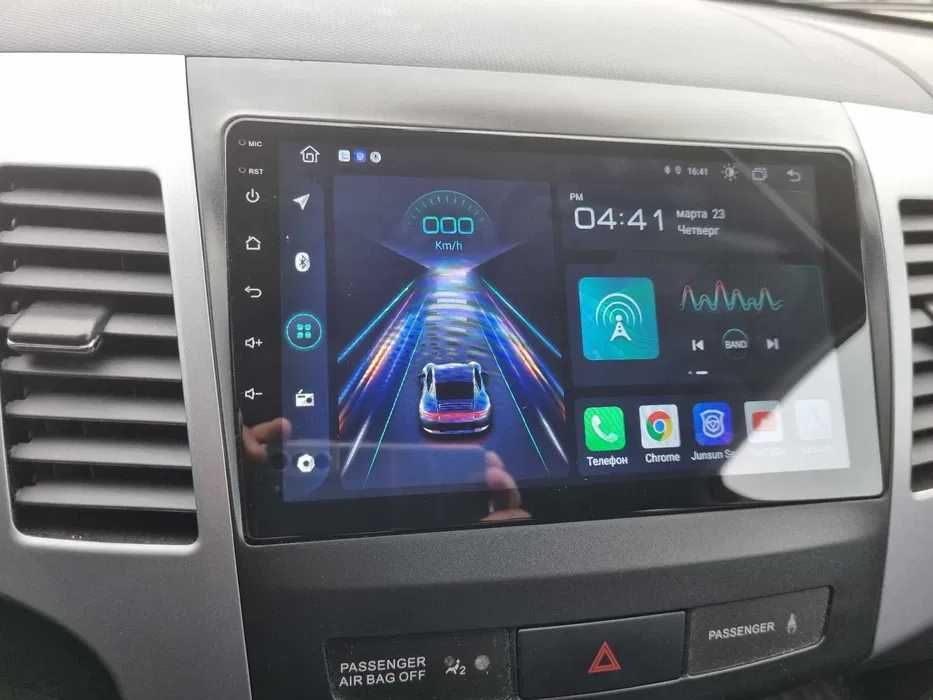 Navigatie Mitsubishi Outlander Citroen C Crosser Peugeot 4007 2005-2012 - Carplay si Android Auto Wireless, WIFI, Bluetooth, USB, Display QLED, GPS
