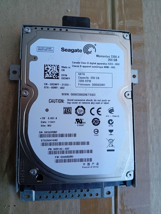 Продам HDD 500,0 250,0 100,0 для ноутбука