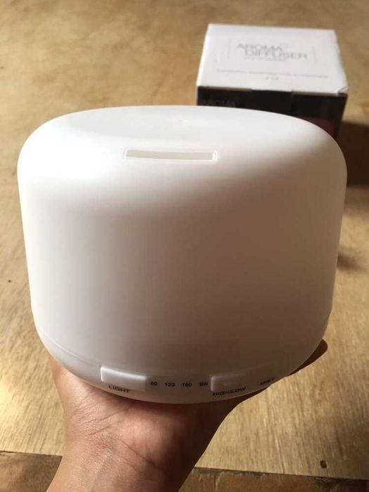 ПРОМО!! Арома дифузер 500мл с различни цветове , таймер и дистанционно