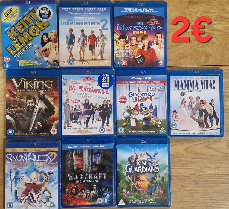 Филми на blu-ray от 6 до 10 лева