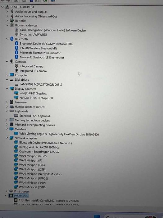 Lenovo ThinkPad P1 Gen 4 16”4K, 600nits, T1200 cpu i7 11850H 32/1Tb 5G