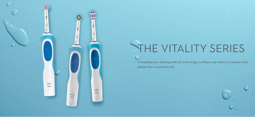 OCAZIE!!! 3 * periute de dinti Oral-B Vitality cu 2 * Etui de voiaj!!!