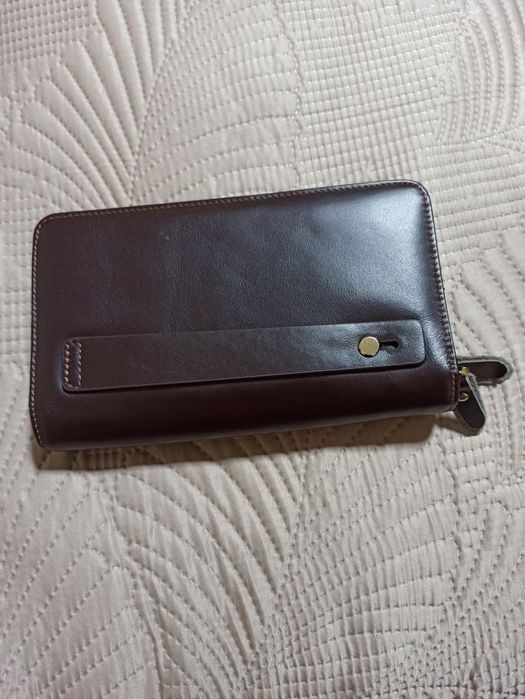 Барсетка из натуральной кожи