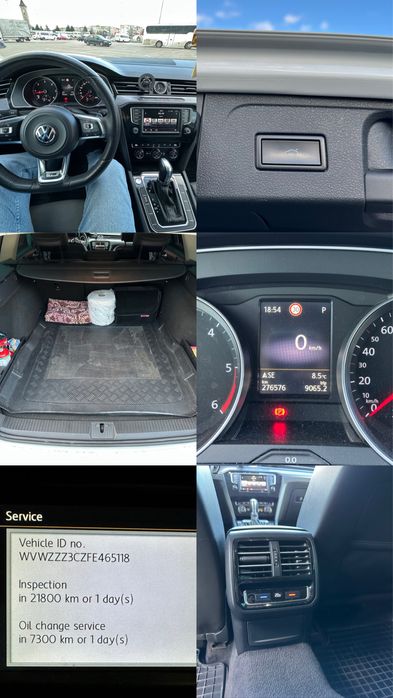 VW Passat B8 Variant 2.0 TDI DSG R-Line Interior / Navi / LED / Întreținut TOP