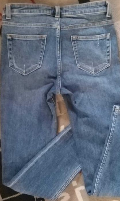 Дамски дънки 34 с висока талия