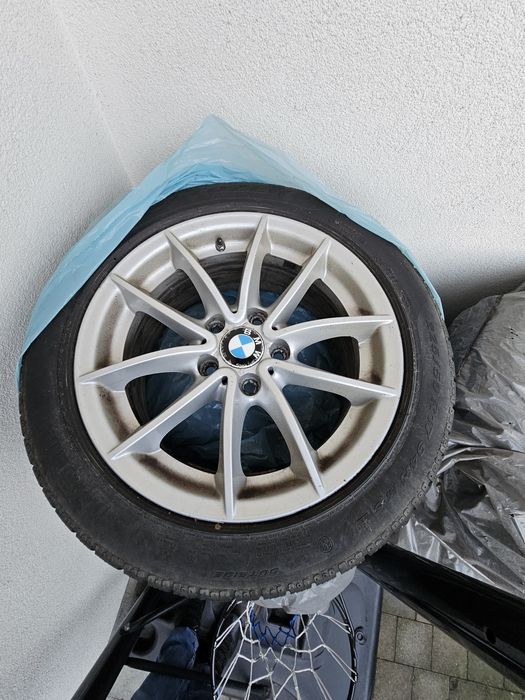 Vând jante bmw originale si cauciucuri 225/55/17