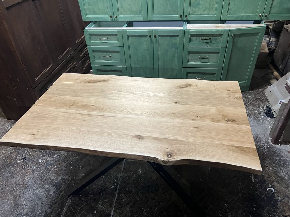 Налична трапезна маса от дъб масив 155х90см