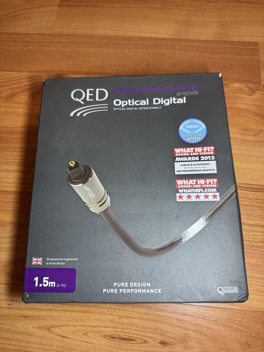 Cablu Optic Digital QED Performance Graphite - 1.5m (Calitate Hi-Fi)