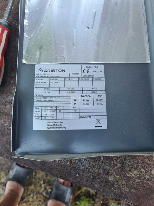 Vaiant Ariston 14l/minut