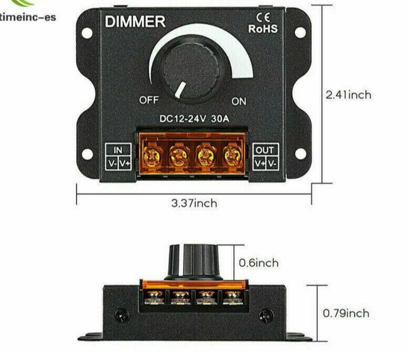 Variator tensiune 12V 24V DC 30A