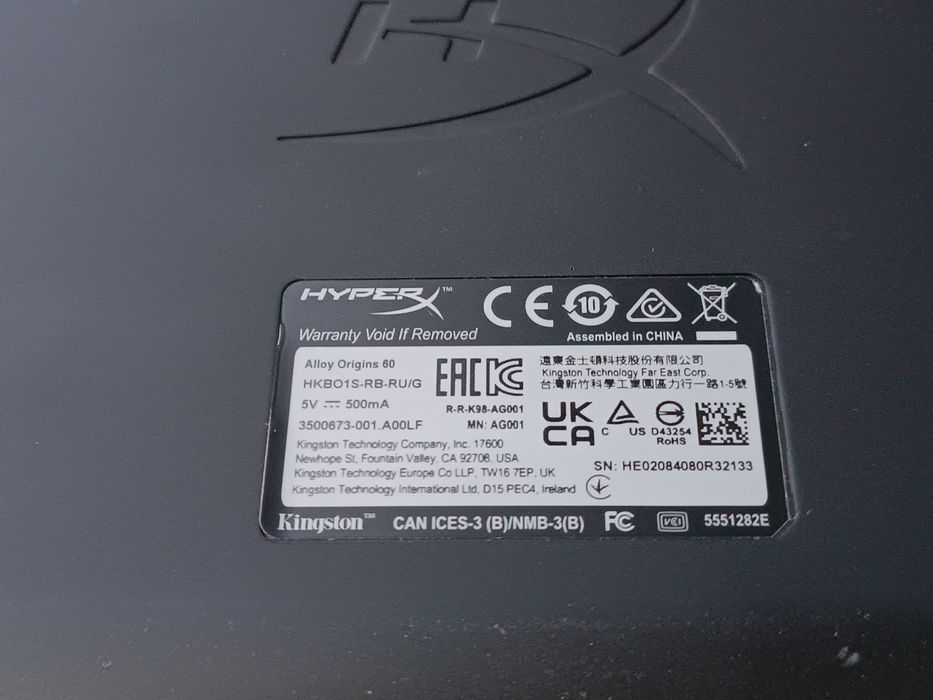 Клавиатура HyperX aloy origins 60