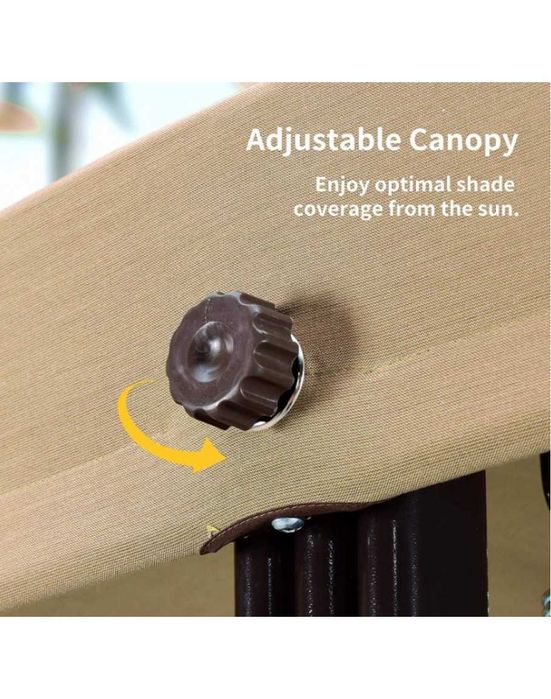 Луксозна градинска триместна люлка