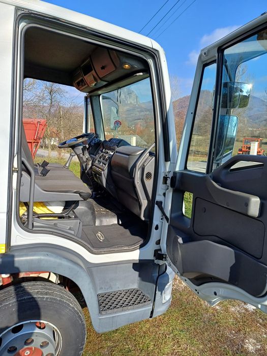 Iveco eurocargo basculabil cu macara 100 E18 import Italia 105.000 km