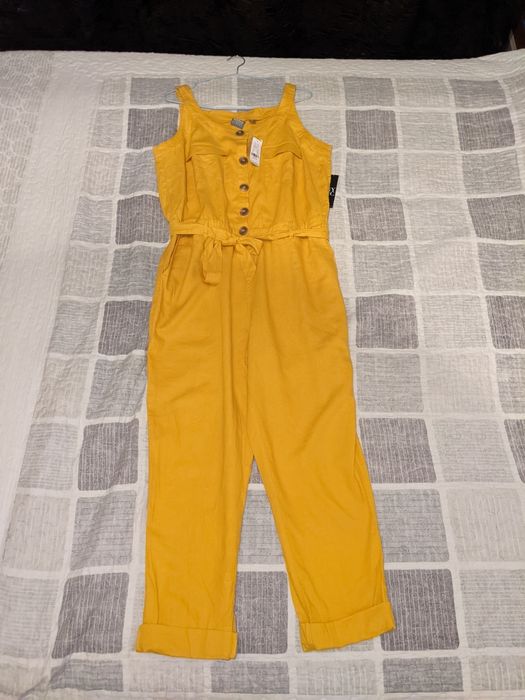 Льняной комбинезон