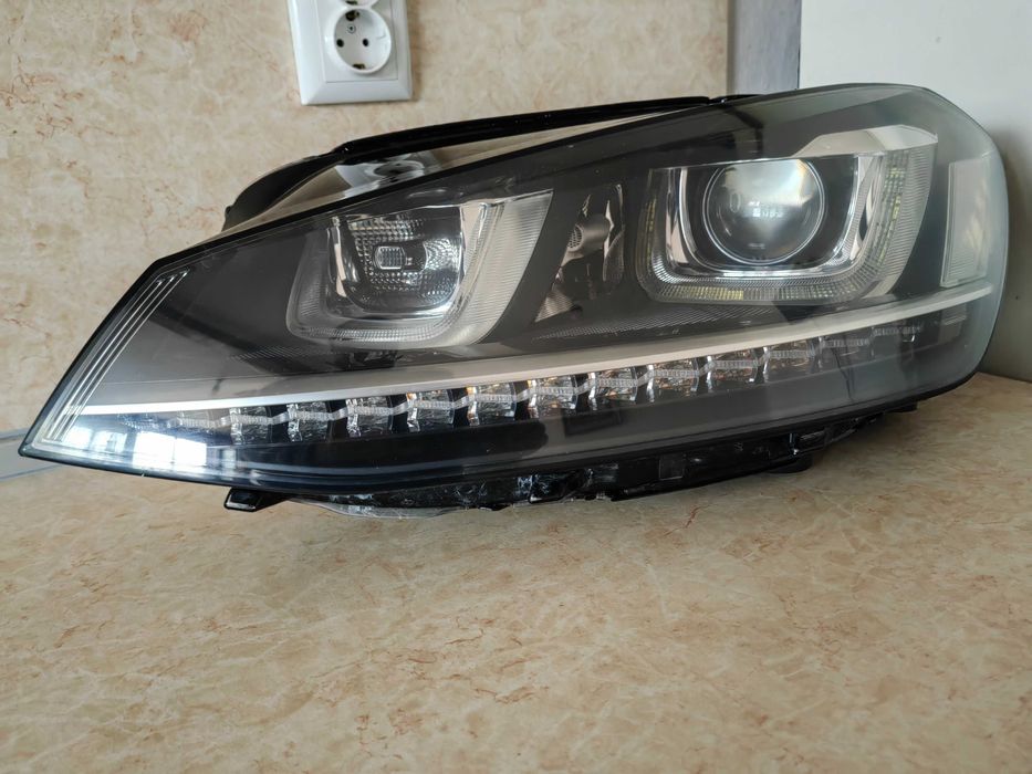 Фар VW Golf 7 Bi-Xenon LED завиващ ляв / Фар Голф 7 / Фар Golf 7 Ориги