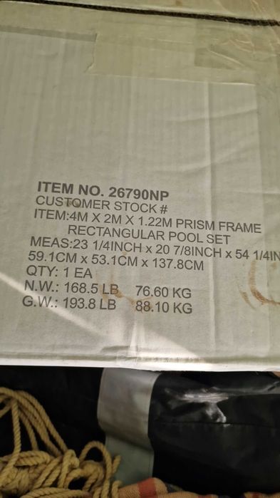 Vand piscina Intex 4x2x1.22m