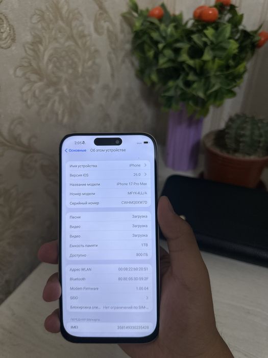 iPhone 17 Pro Max SROCHNA