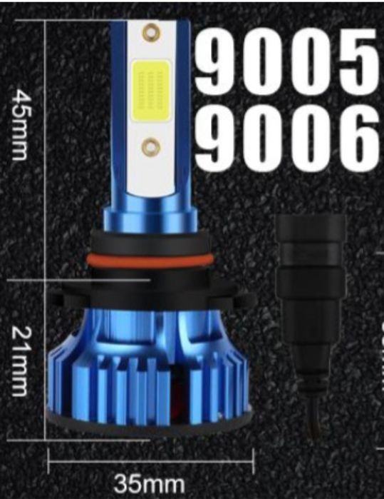 Becuri LED HB3 9005 Canbus 20000LM set 2buc