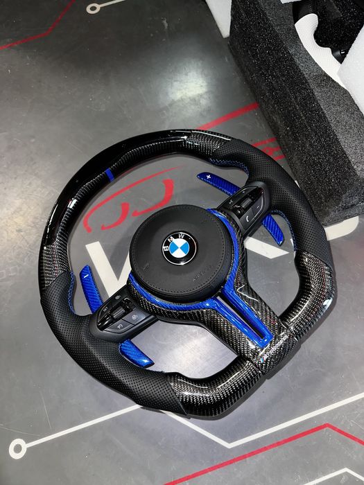 Volan BMW M CARBON / LED / Vibratii / Incalzire / DISTRONIC! SERIA F/E
