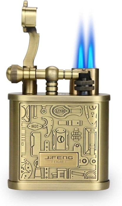 Подаръчен комплект пепелник,запалка,ножица,гилотина,туба,пънчър пури