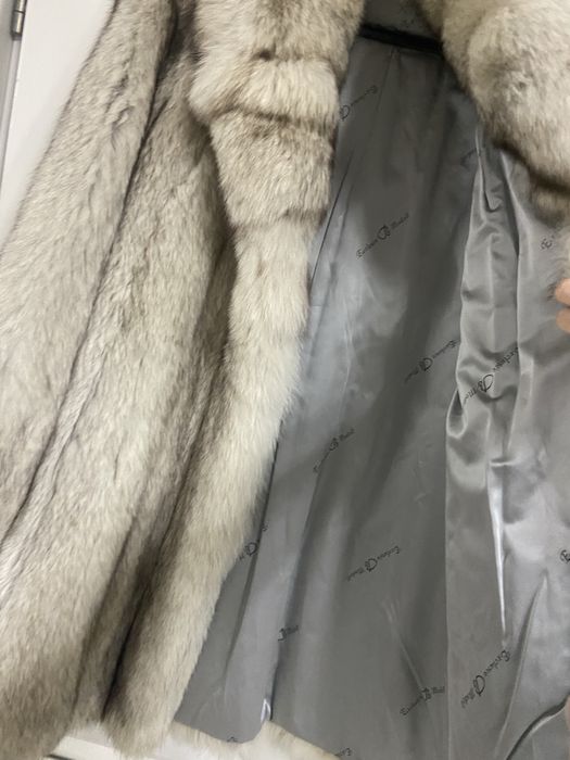 Blana naturala de vulpe argintie