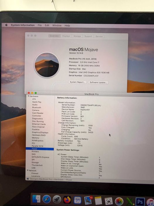 MacBook Pro 15” 2019