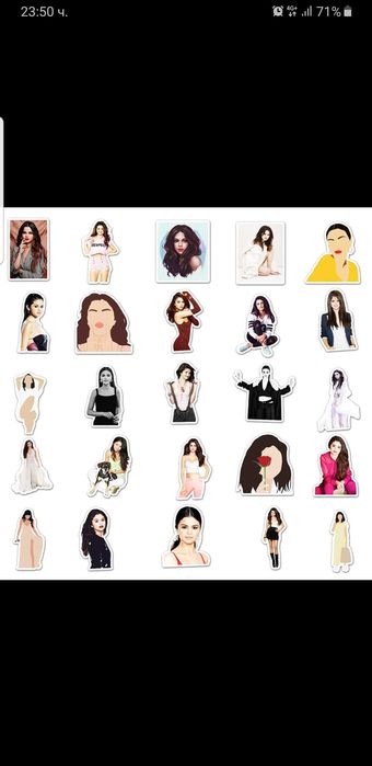 Водоустойчиви стикери Селена Гомес / Selena Gomez