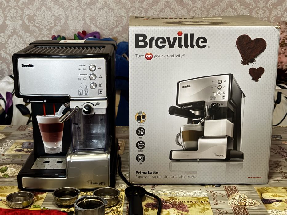 Espressor semi-automat Prima Latte Argintiu Breville