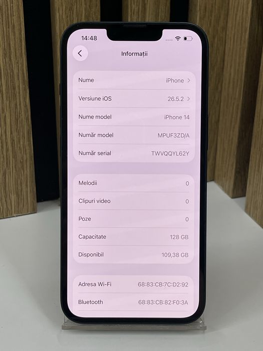 Iphone 14 128Gb 86% baterie Garantie / Factura #61186