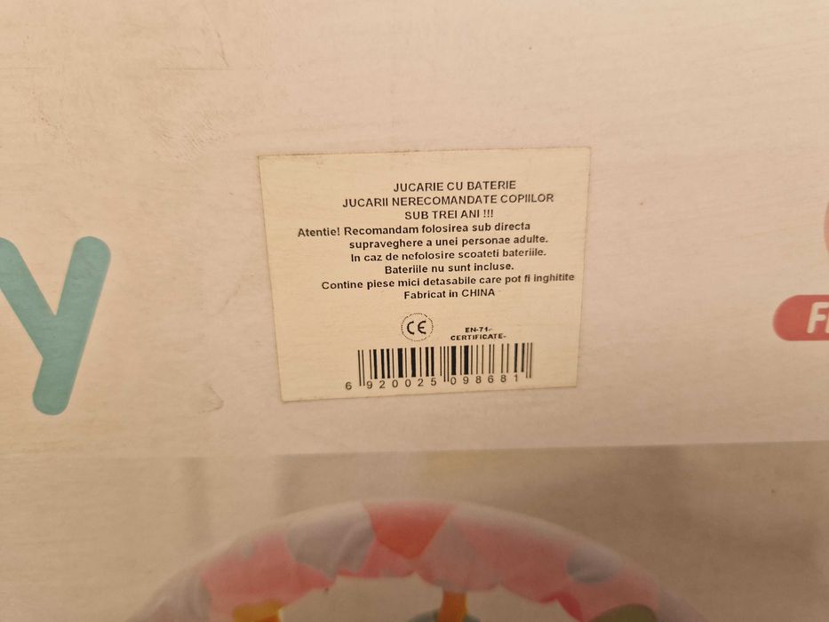 Saltea bebelusi cu muzica si detasabila