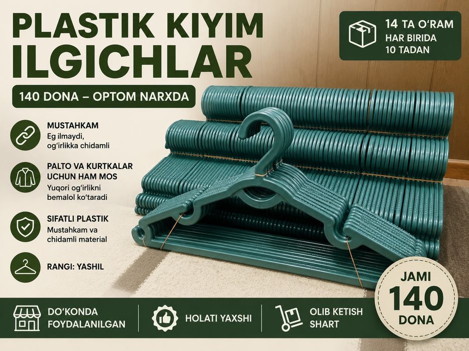 Plastik kiyim ilgichlar