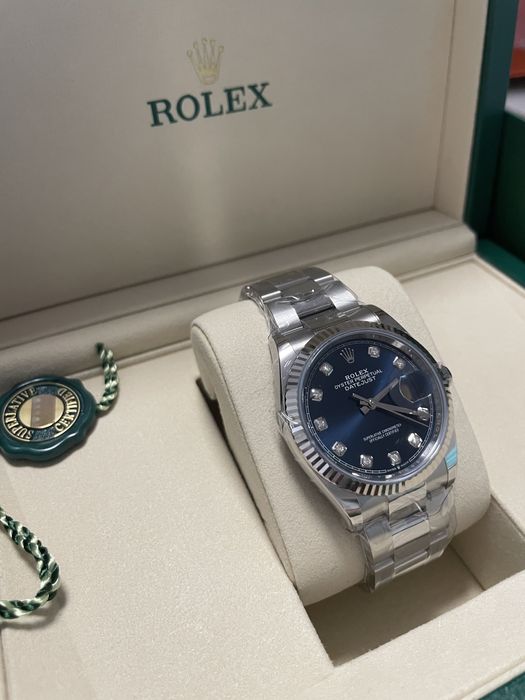 Часовник Rolex Datejust ll 36 Steel & White Gold Blue Diamond Dial