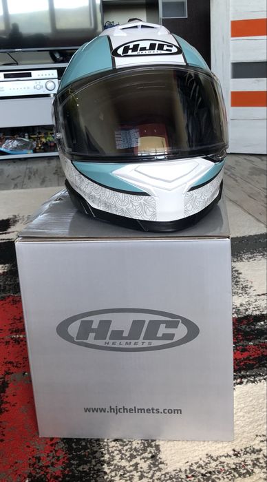 Casca moto HJC i71 Sera turcoaz, XS