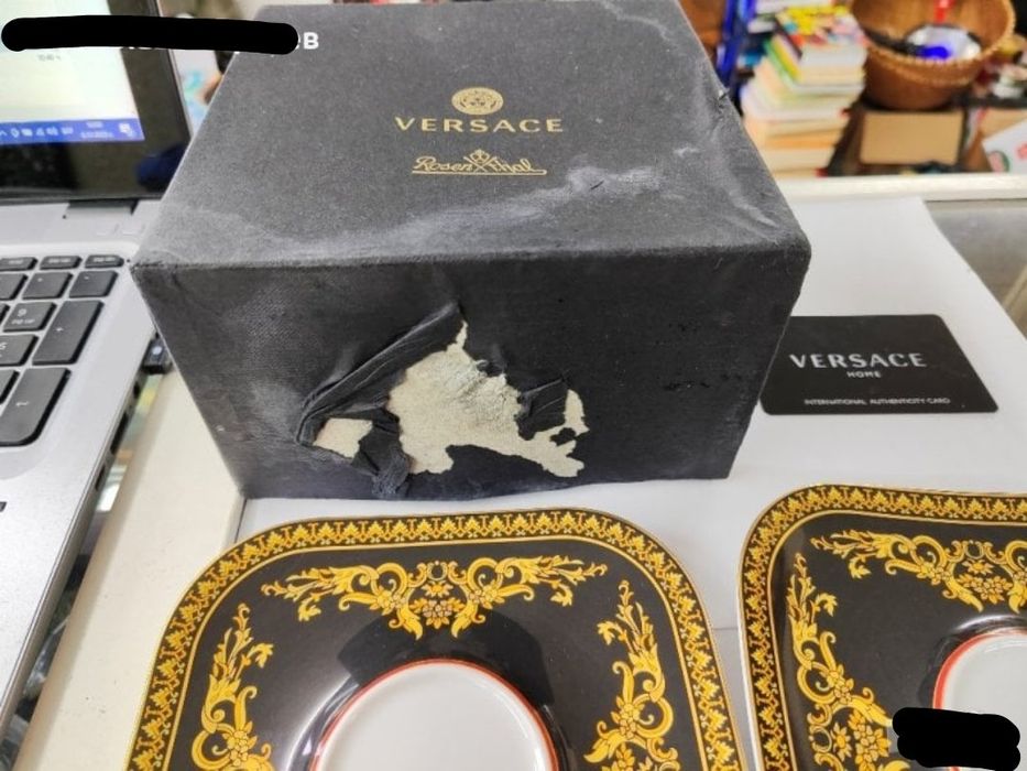 Порцелан Чинии за чаши Versace Rosenthal два броя