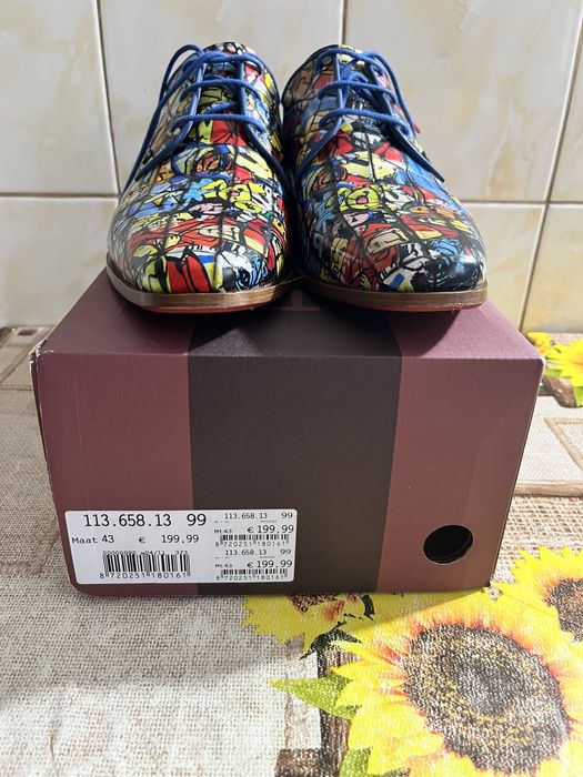 Pantofi piele model deosebit