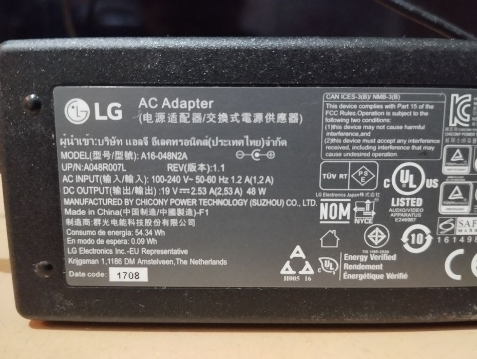 Телевизор LG-32, оригинал, на запчаст