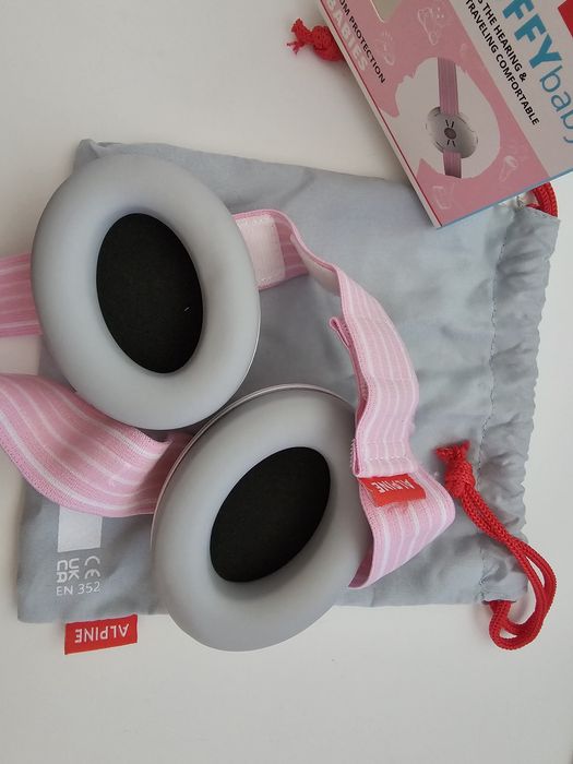 Casti antifonice pentru bebelusi de la 0-3 ani Muffy Baby Pink ALP24951, Alpine