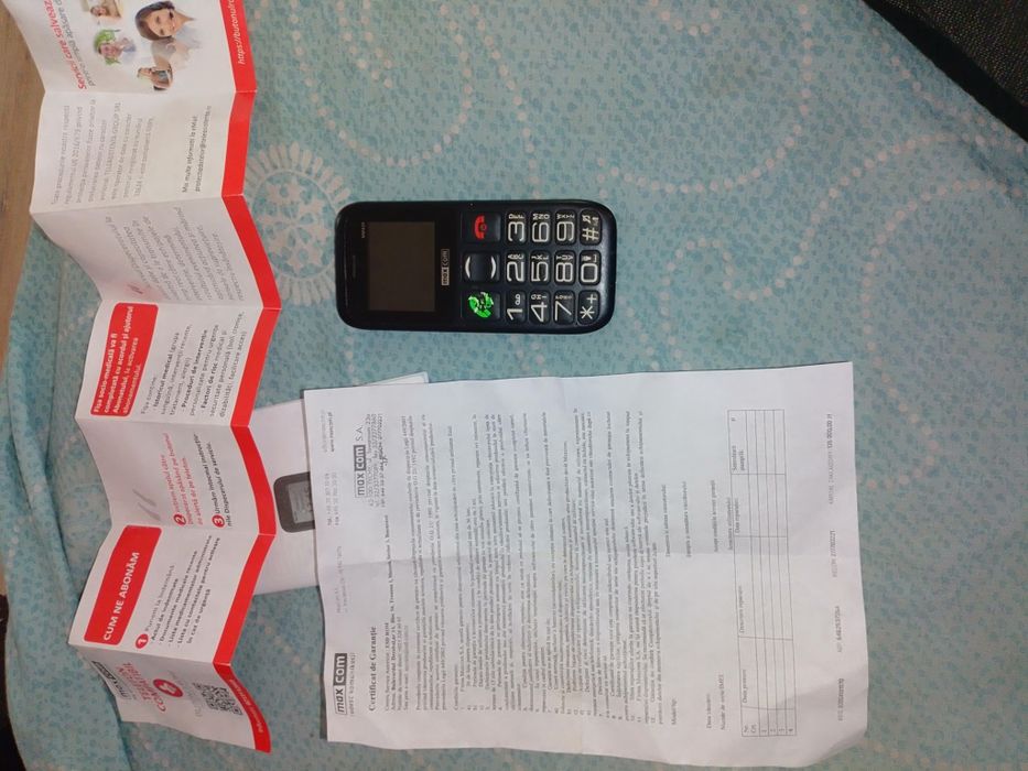 Telefon MAXICOM,cu 2 sim nou