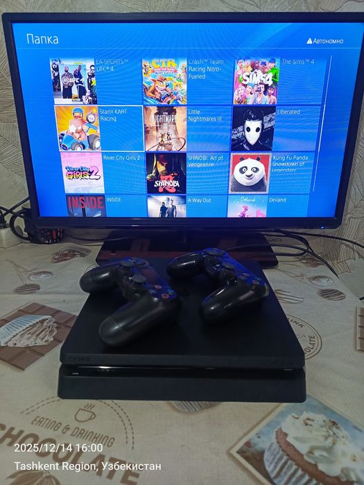 Ps4 slim 1tb proshivka qilingan. Holati zoʻr garantiya beriladi