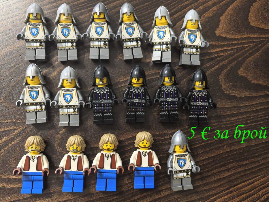 НОВИ LEGO минифигурки рицар пират сокол вълк форестмен